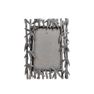 90s - 00s Sixtrees bamboo pewter picture frame
